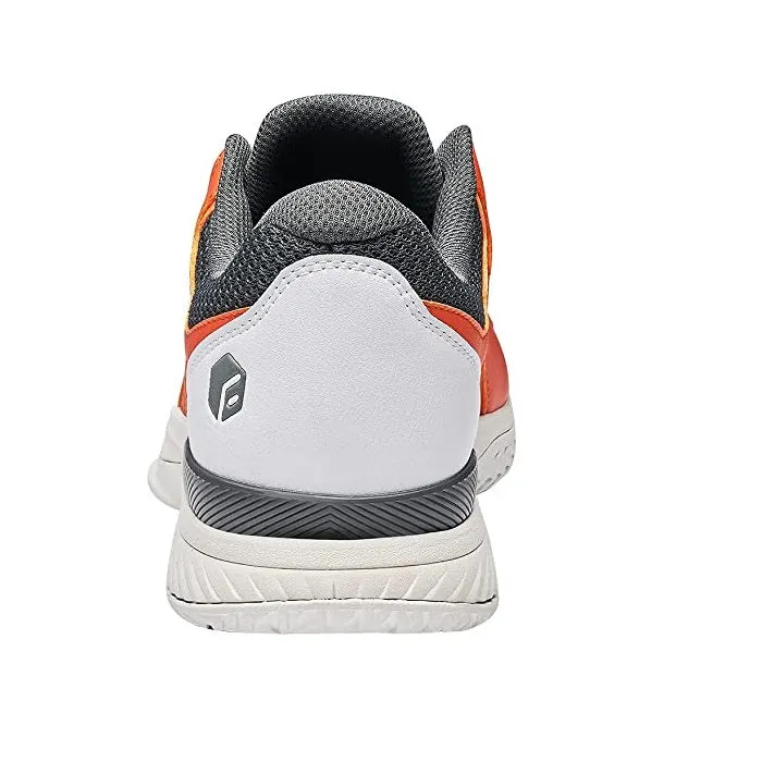 Wide Width Pickleball Shoes for Men All Court Tennis Shoes with Arch Support for Plantar Fasciitis (Orange, 11.5 Wide)