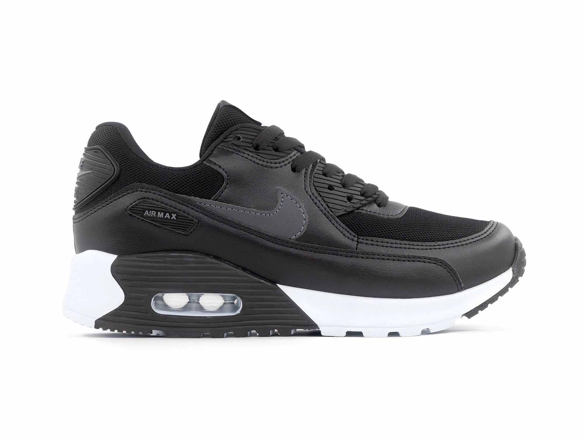 Trainer Shoes Stretch Laces Tenis Max 90 Oxford Negro
