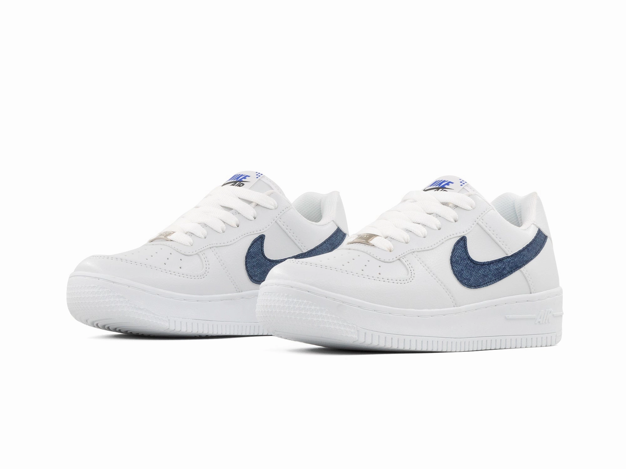 Tenis 270 Blanco Jeans Marino Comfort Fit Design Textured Grip Pattern