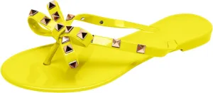 Women Flip Flops Thong Sandals with Bow Summer Bowtie Flat Beach Rain Shoes Flip Flops Slipper