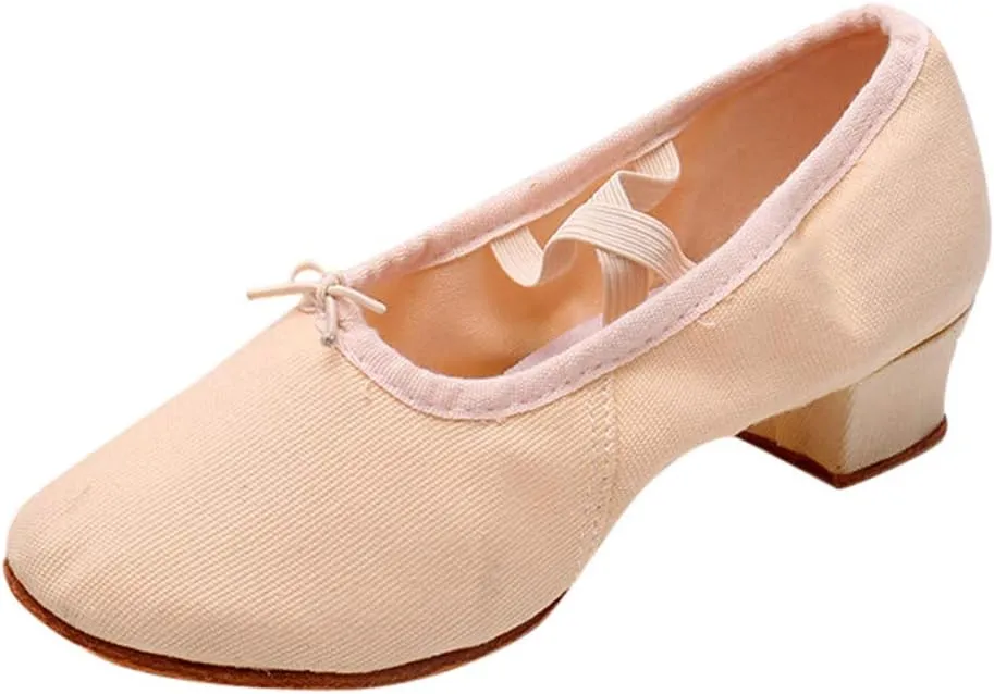 Women Ladies Dancing Prom Ballroom Latin Ballet Dance Singles Shoes Taupe Heels Women