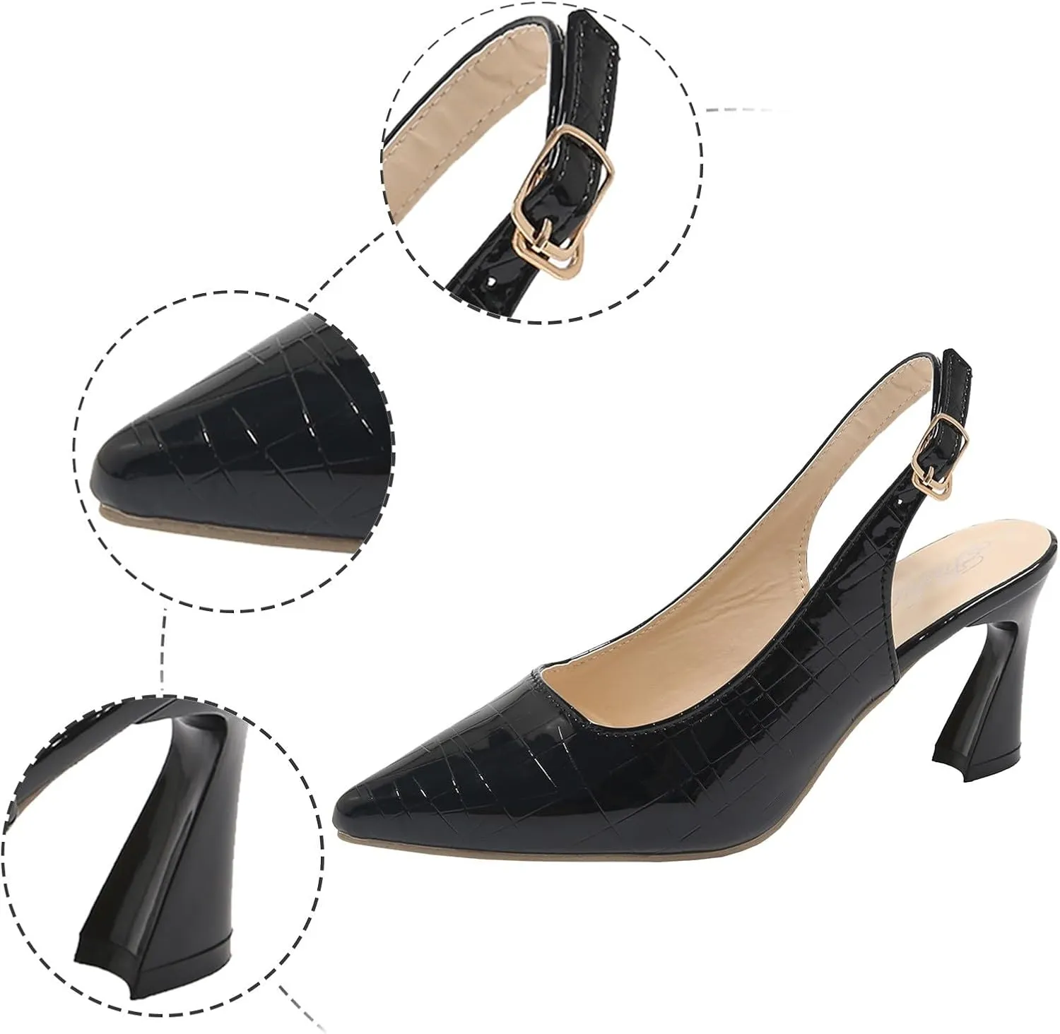 Women Slippers & Sandals Women's Summer Fashion With Heel Shoes Pointed Sandals Women's Sandals Men's Shower Shoes