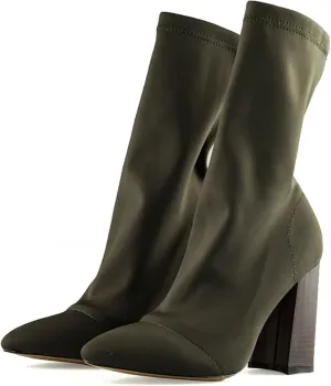 Women's Ankle Boots Pointed Toe Elastic High Heels Shoes Female Socks Boots Sexy High Heels for Women, Pointed Toe Sock Ankle Booties