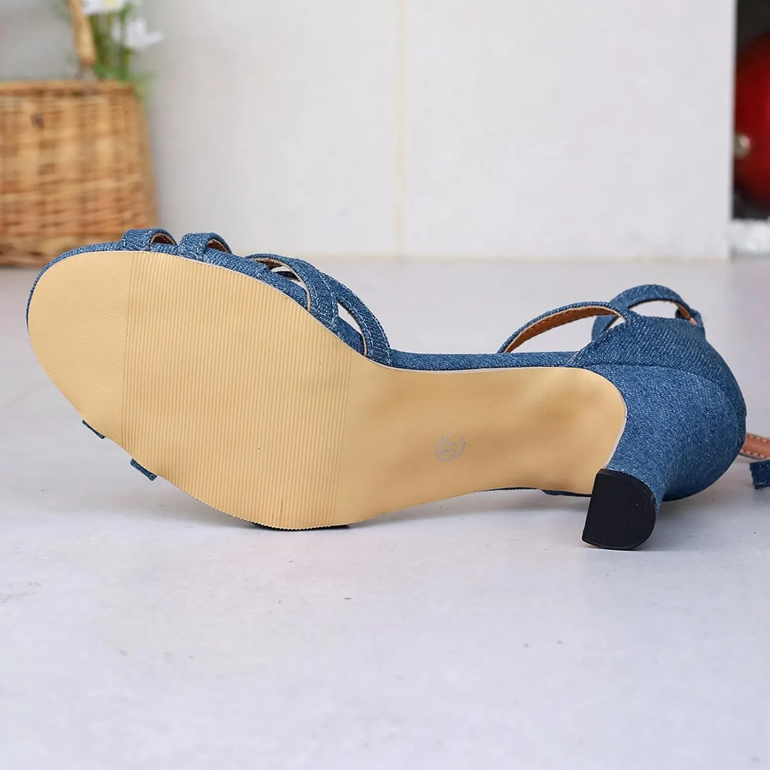 Women's Casual Sandals Comfort Adjustable Strap Slip on Low Heel Dress Leather Sandals