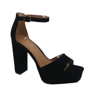 Women's Chunky Heel Platform Sandal with Ankle Strap Compose-27 By Bamboo