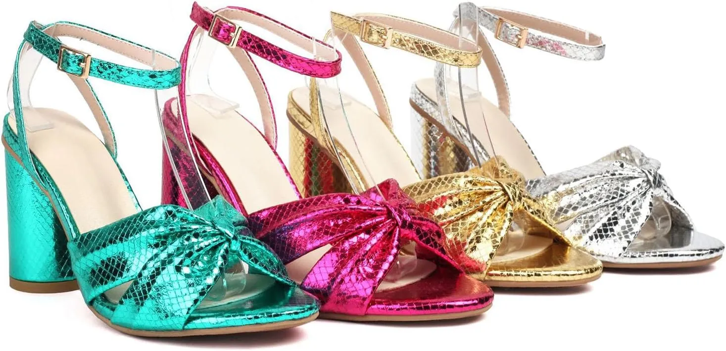 Women's Fashion Heel Sandals Large Size Thick High Heels Sandals Ankle Strap Sandals Heels Sandals for Women Party Wear