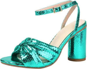 Women's Fashion Heel Sandals Large Size Thick High Heels Sandals Ankle Strap Sandals Heels Sandals for Women Party Wear