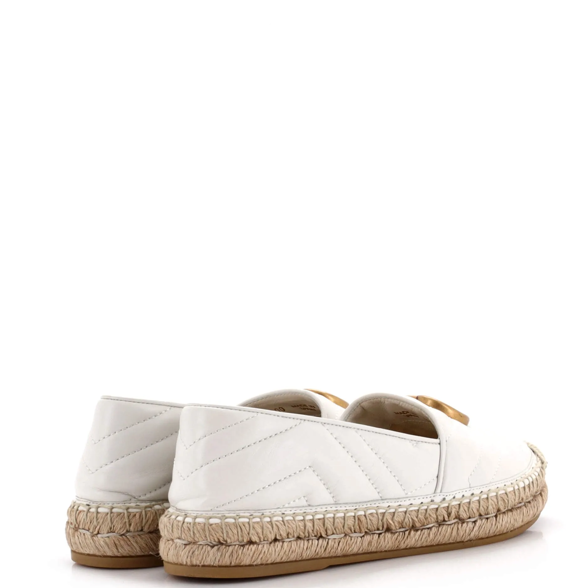 Women's GG Marmont Espadrilles Matelasse Leather