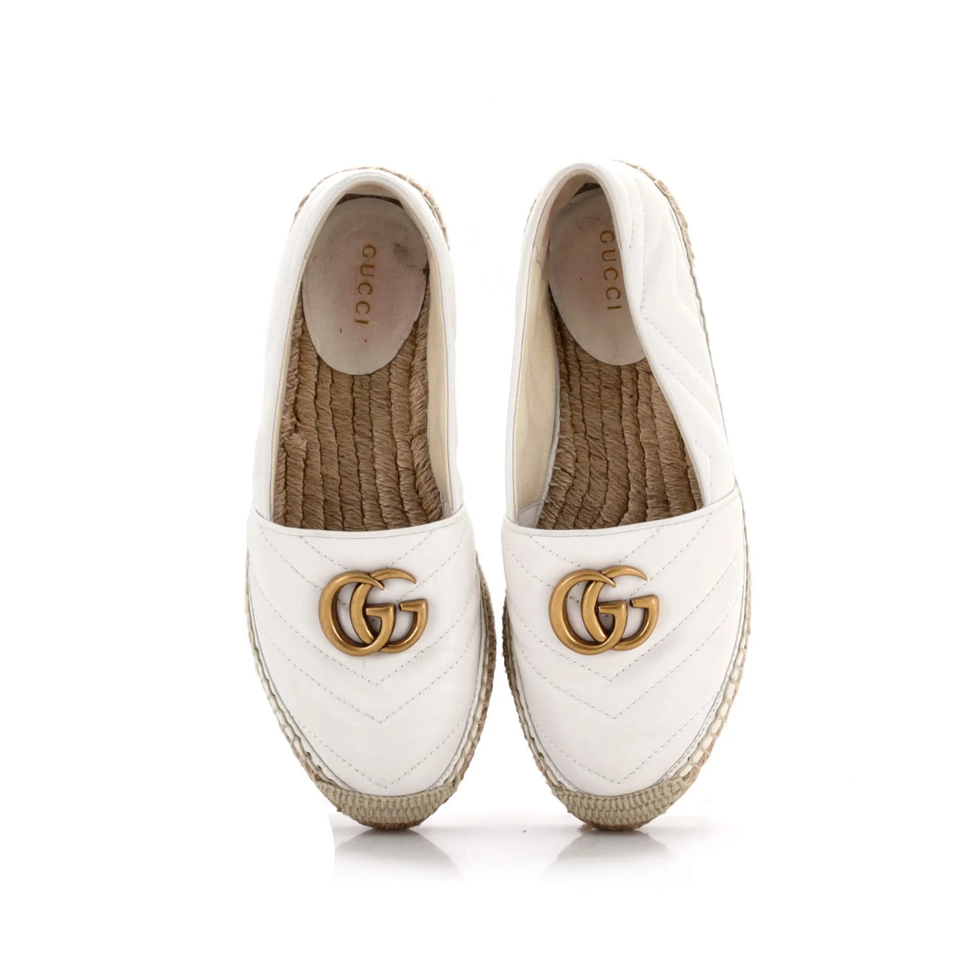 Women's GG Marmont Espadrilles Matelasse Leather