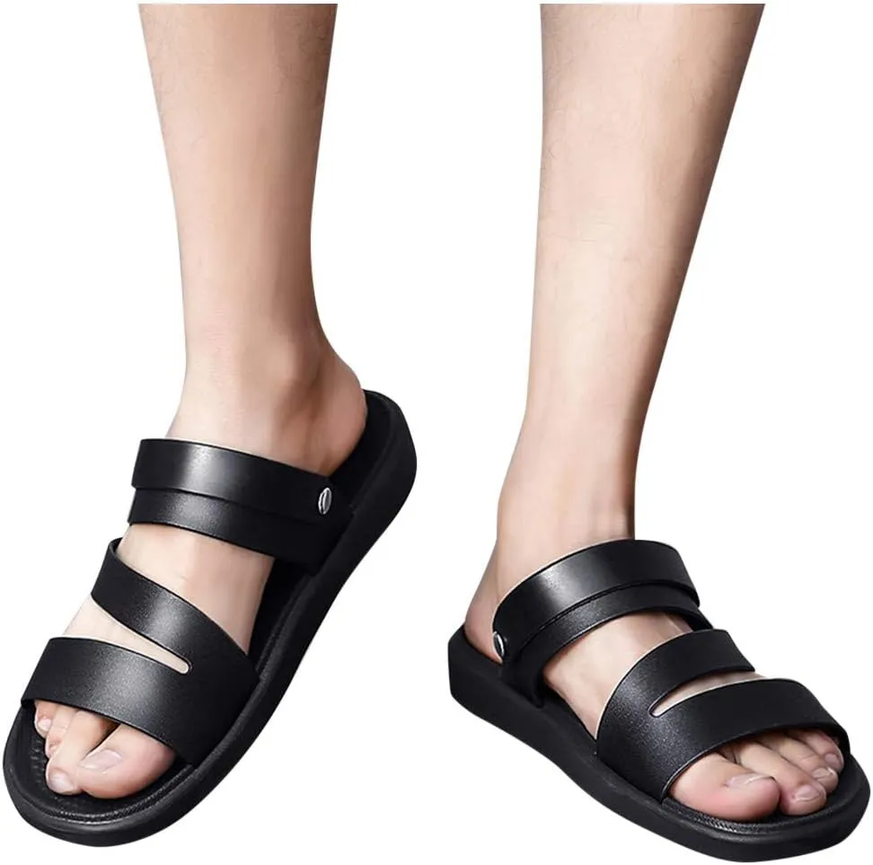 Womens Platform Sandals with Arch Support Adjustable Buckle Beach Sandal Comfortable Slip On Cushion Slides