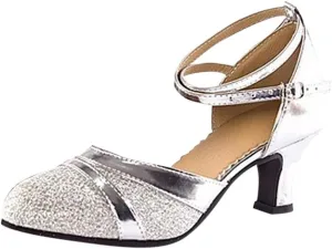Women's Sandals Ballroom Tango Latin Dancing Shoes Sequins Shoes Social Dance Summer Sandals Casual Shoe