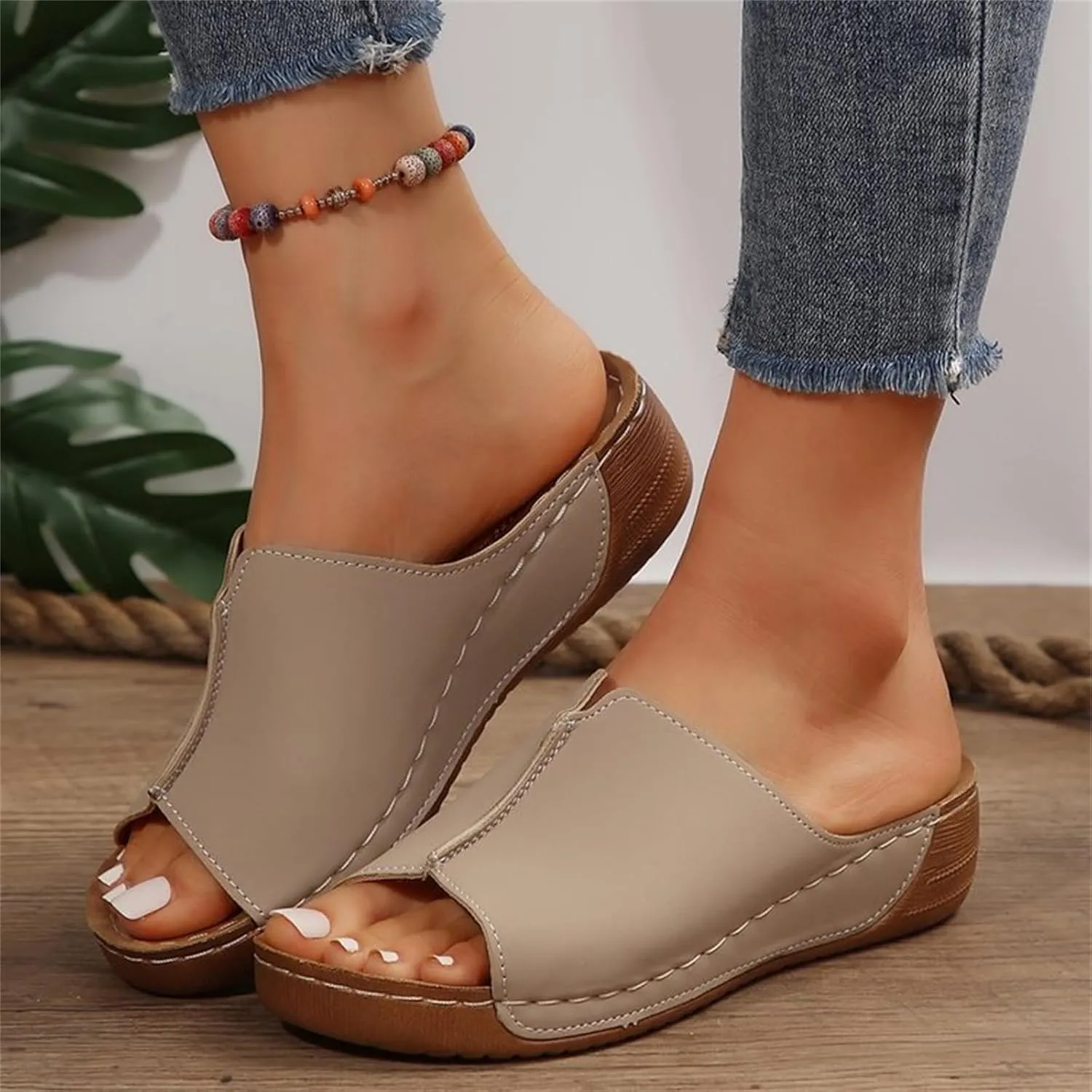Women's Sandals Comfortable Cute Arch Support Orthotic Flip Flops Walking Dressy Summer Beach Orthopedic Slippers