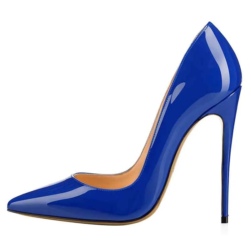 Women's Sexy Pointed Toe Slip on Pumps Handmade Stiletto High Heels