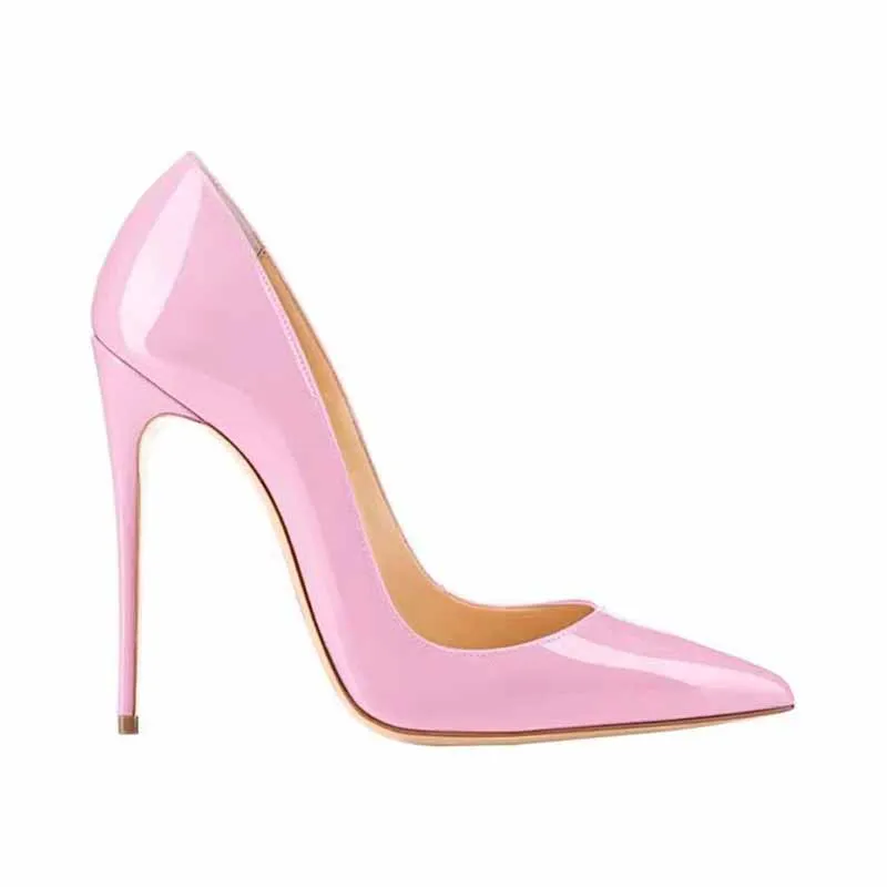 Women's Sexy Pointed Toe Slip on Pumps Handmade Stiletto High Heels