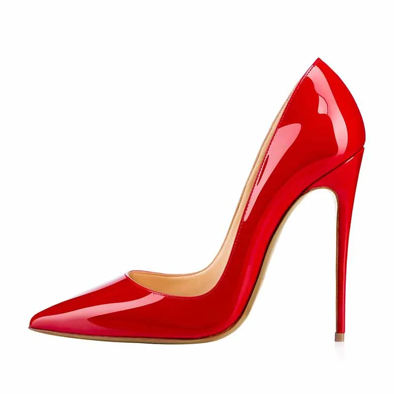 Women's Sexy Pointed Toe Slip on Pumps Handmade Stiletto High Heels