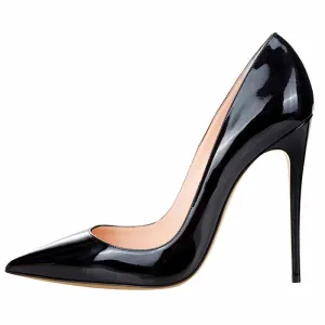 Women's Sexy Pointed Toe Slip on Pumps Handmade Stiletto High Heels