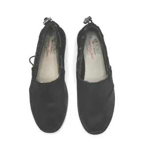 WOMENS SIZE 7 W - BOB's, Black Comfort Memory Foam Shoes EUC B26