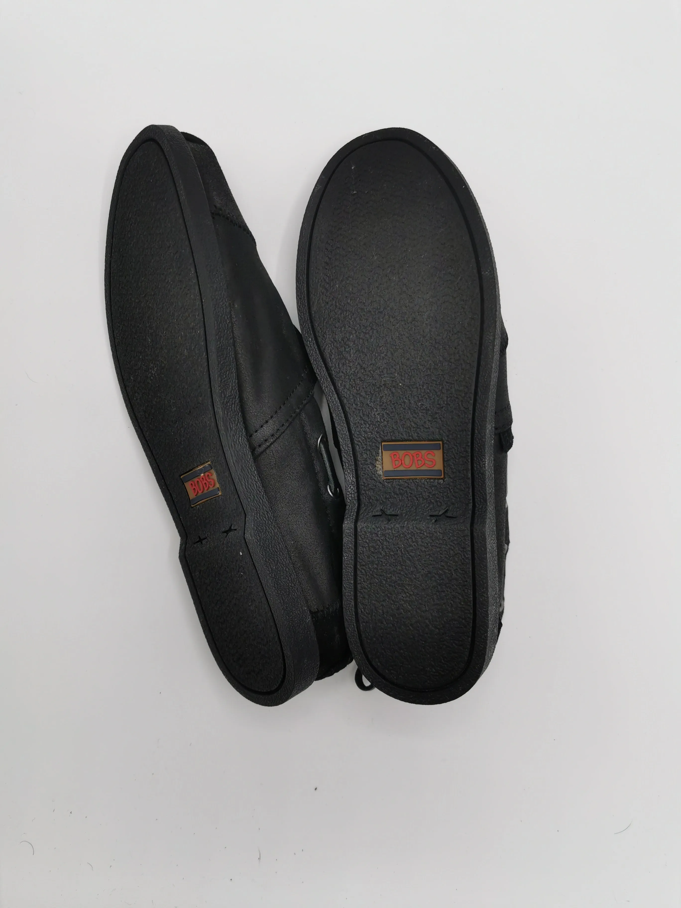 WOMENS SIZE 7 W - BOB's, Black Comfort Memory Foam Shoes EUC B26