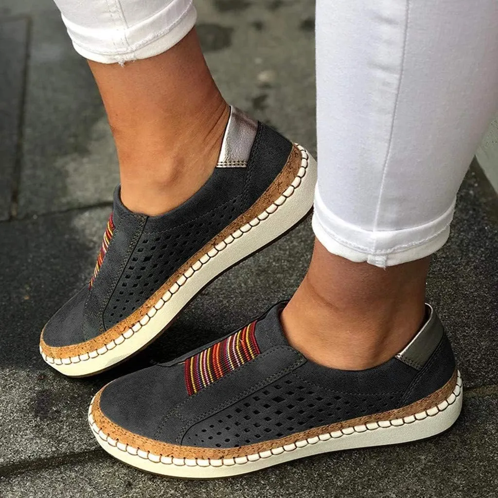 Womens Walking Shoes Comfortable Loafers Breathable Mesh Sneakers Comfort Wear Orthowear Shoes Slip On Tassel Loafers Canvas Comfy Sneakers Women Lightweight Going Out Flats Casual Footwear 2025