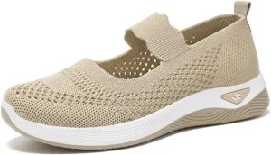 Womens Walking Shoes Lightweight Breathable Mesh Air Cushion Sneakers Casual Non-Slip Nurse Work Shoes Arch Support Comfortable