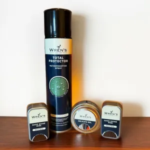 Wren's Ultimate Leather Repair and Restoration Kit. Includes 2 Mini Sponge, 1 Delicate Gel(50ml) and 1 Total Protector (300ml)