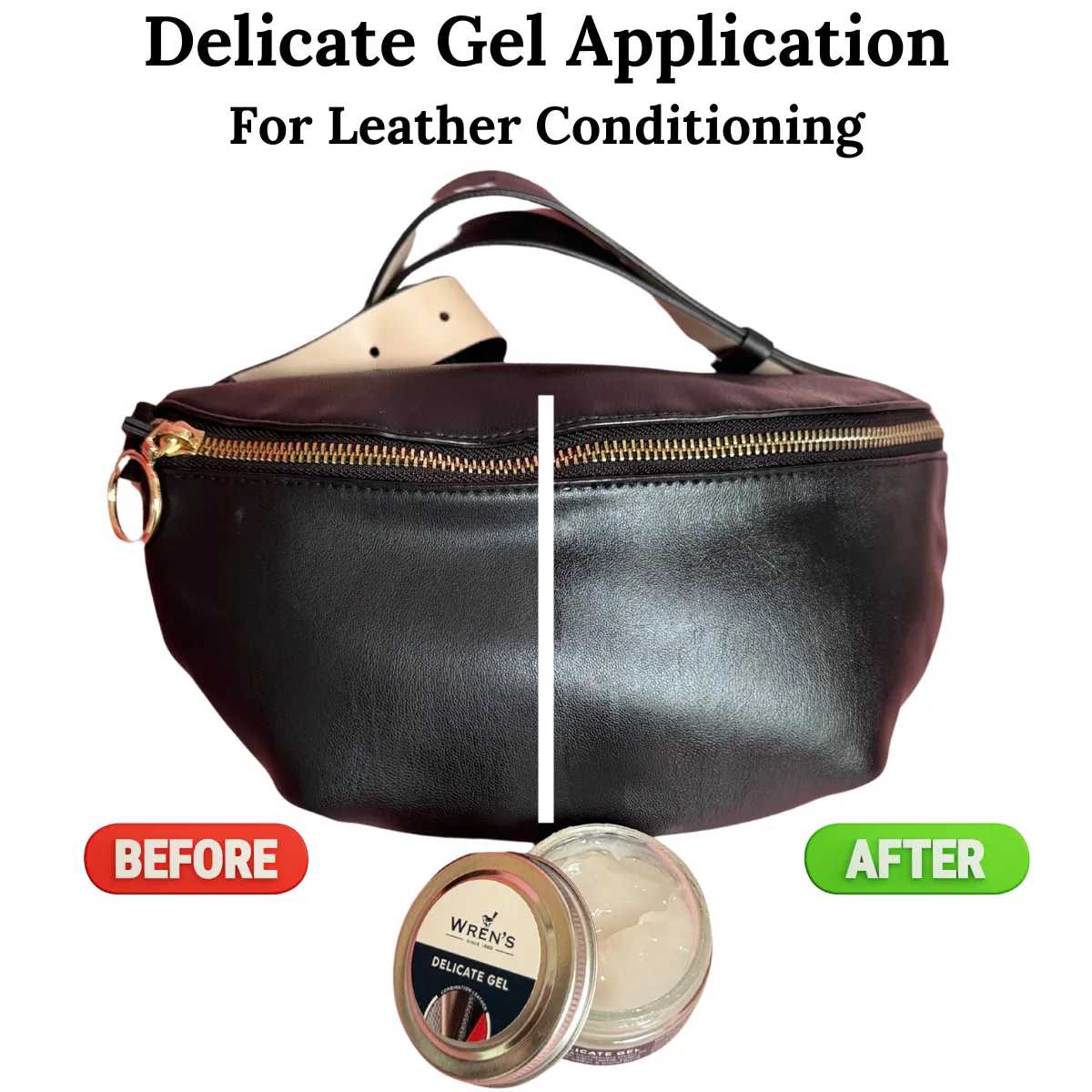 Wren's Ultimate Leather Repair and Restoration Kit. Includes 2 Mini Sponge, 1 Delicate Gel(50ml) and 1 Total Protector (300ml)