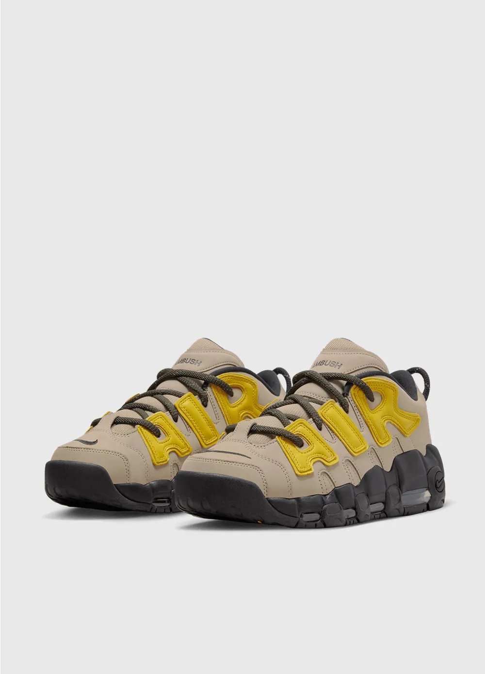 x AMBUSH® Air More Uptempo Low ‘Limestone’ Sneakers