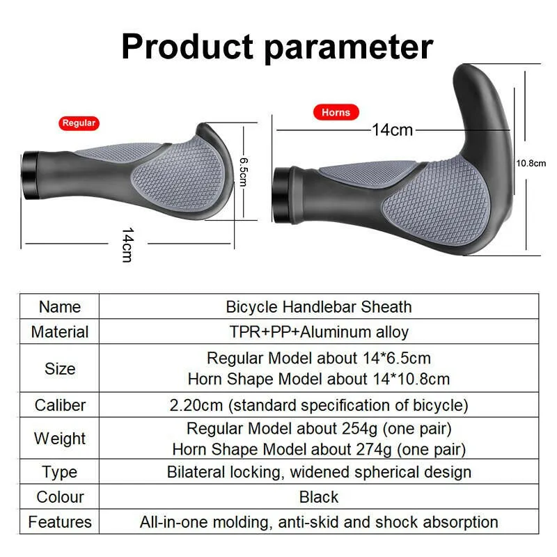 X-TIGER Bicycle Grips Comfy Rubber Integrated MTB Handlebar Anti-skid Shock-absorbing Soft Bike Grips Accessories Bike Handlebar