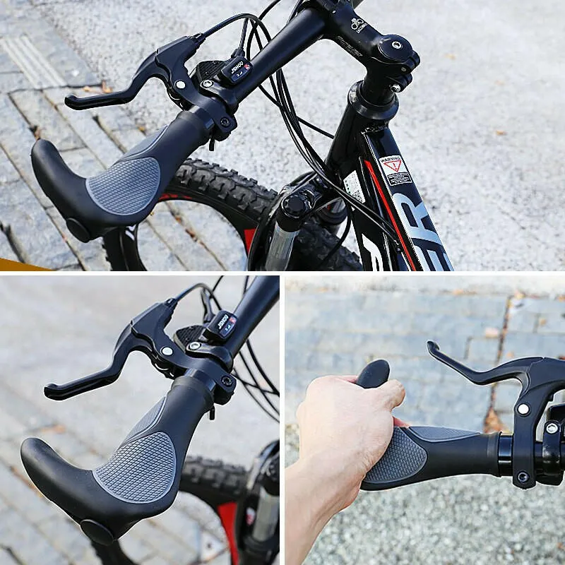 X-TIGER Bicycle Grips Comfy Rubber Integrated MTB Handlebar Anti-skid Shock-absorbing Soft Bike Grips Accessories Bike Handlebar