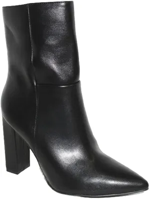 X2B Women's Pointed Toe Chunky High Heels Ankle Boots