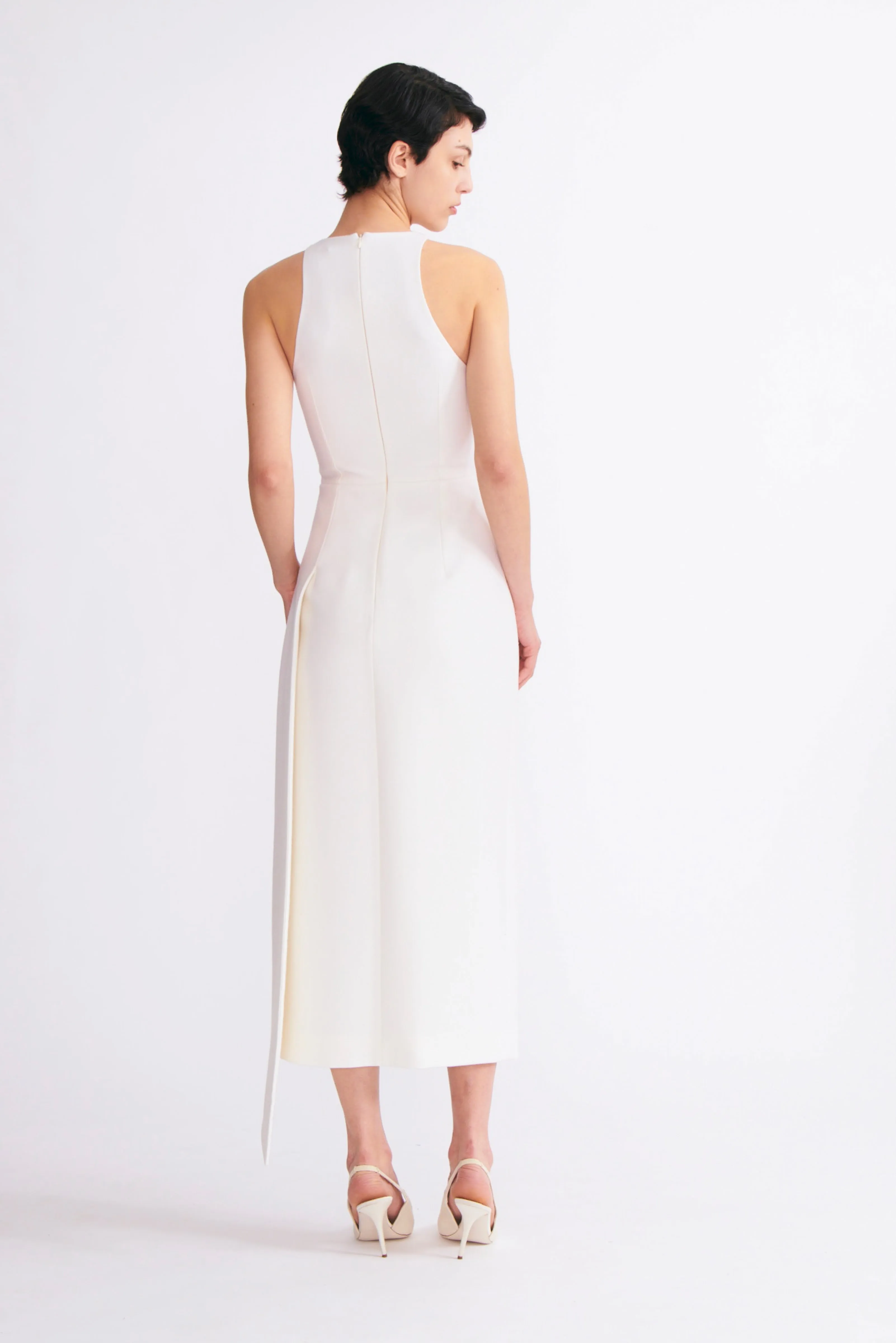 Yamuna Ivory Flanella Dress