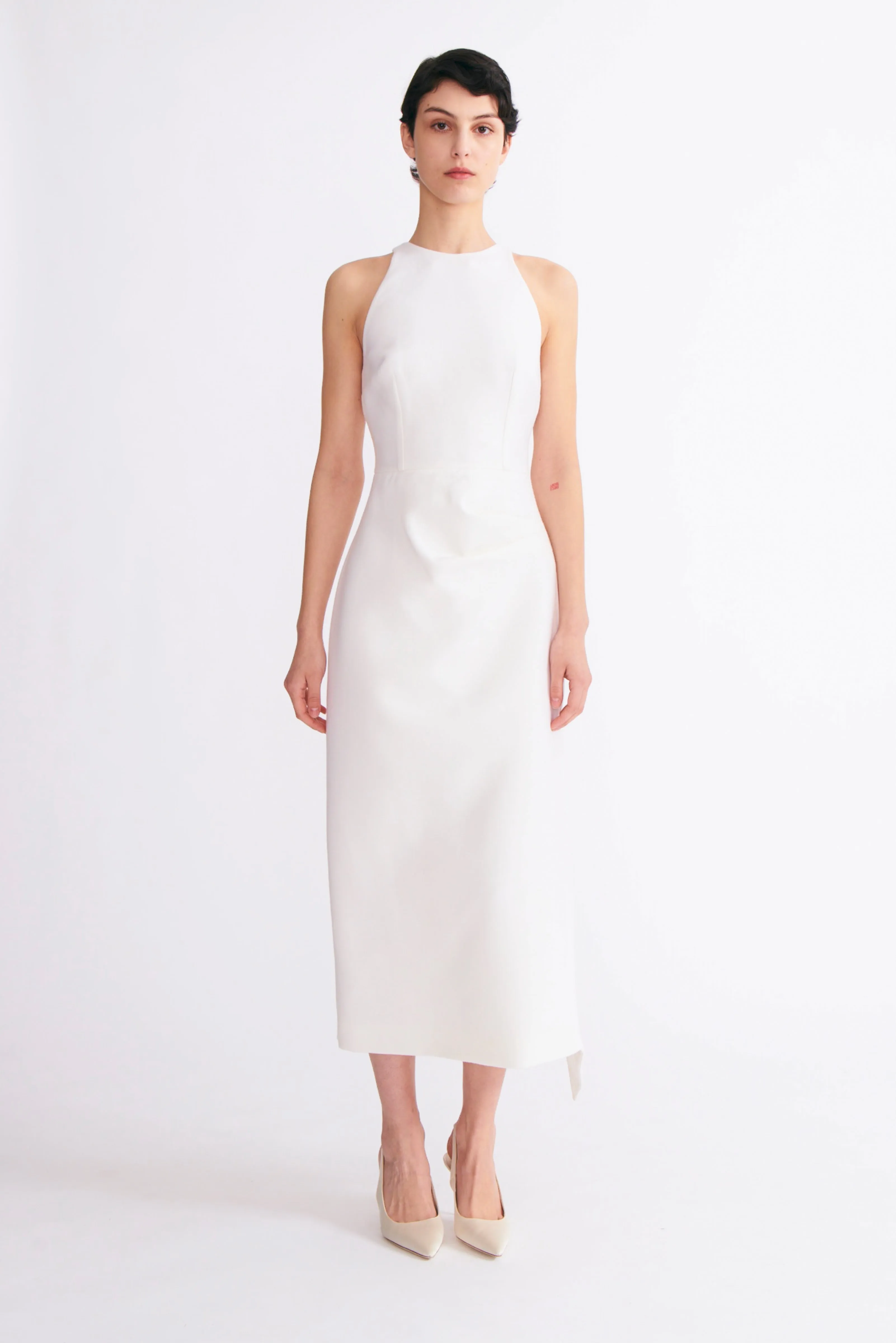 Yamuna Ivory Flanella Dress