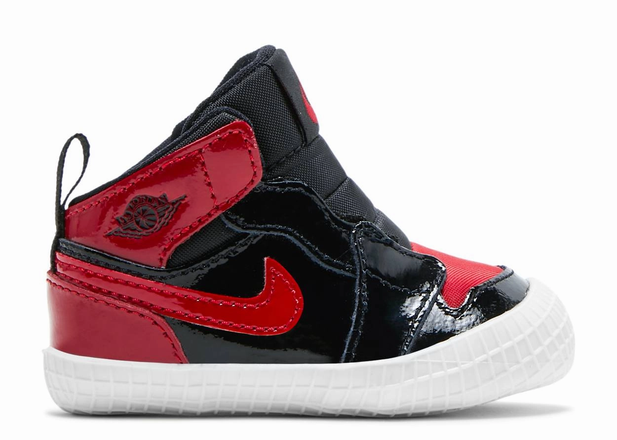 Jordan 1 Retro High Patent Bred Crib ankle - support running wear Socks