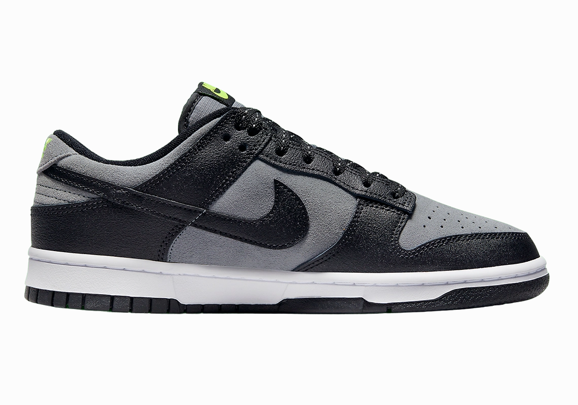 Nike Dunk low Black Grey Ne??n fitness goal achievement 10K Run