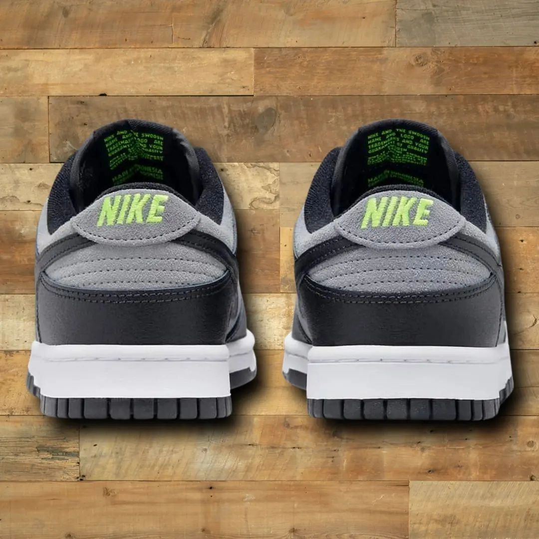 gymnastic shoes Nike Dunk low Black Grey Ne??n